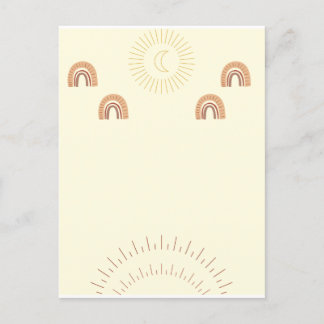 Boho minimalist Postcard