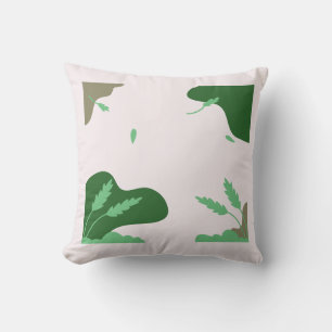 Boho Minimalist Throw Pillow – 16x16 Modern Decora