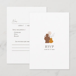 Boho Minimalist Vases   Song Request  RSVP Card