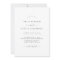 Boho Minimalist Wedding Invitation