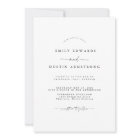 Boho Minimalist Wedding Invitation