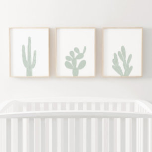 Boho Mint Green Cactus Southwestern Nursery