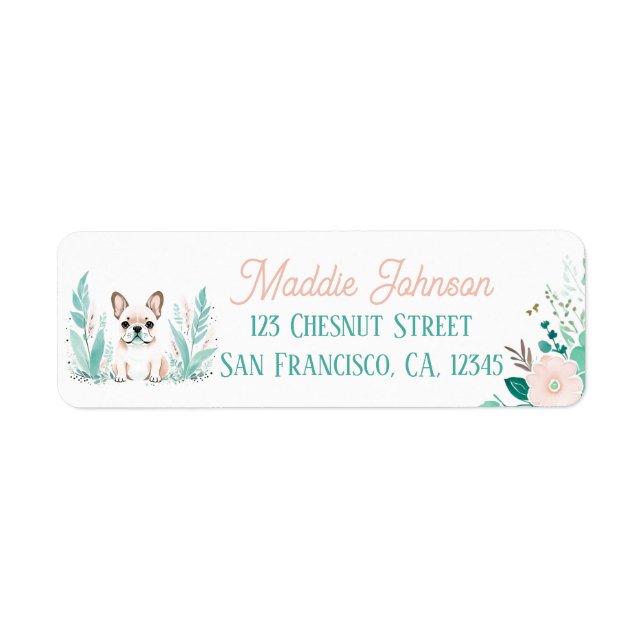 Boho Mint Green French bulldog (Front)
