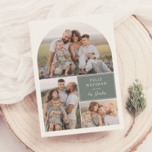 Boho Modern 4 Photo Arch Feliz Navidad Christmas