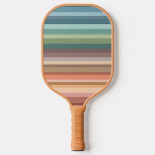 Boho Modern Chic Stripes Pickleball Paddle