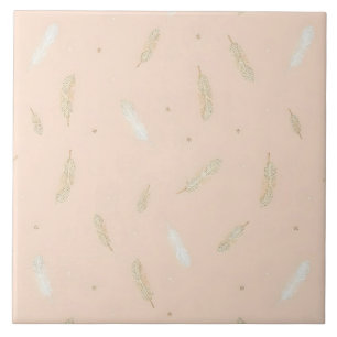 Boho Modern Feathers Luxury Collection Tile