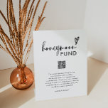 Boho Modern Honeymoon Fund QR Wishing Well Sign<br><div class="desc">Boho Modern Honeymoon Fund QR Wishing Well Sign</div>