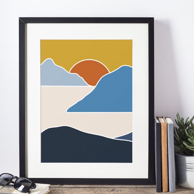 boho modern wall art Print (boho modern wall art Print)