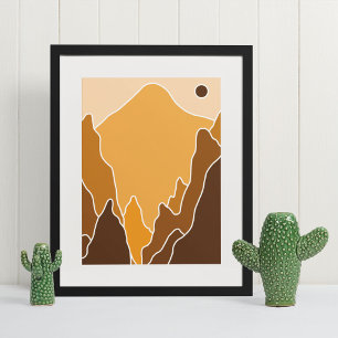 boho modern wall art Print