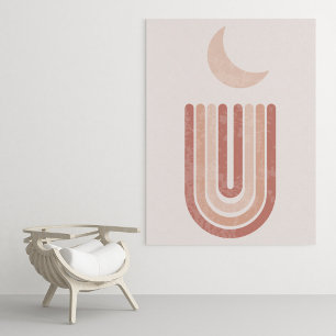 boho modern wall art Print, Value Poster Paper
