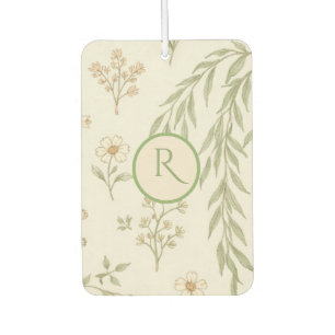 Boho Monogram Cottagecore Gift Car Air Freshener