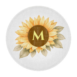 Boho Monogram Cottagecore Gift Cutting Board