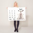 Boho Monthly Baby Milestone Photo Prop Blanket