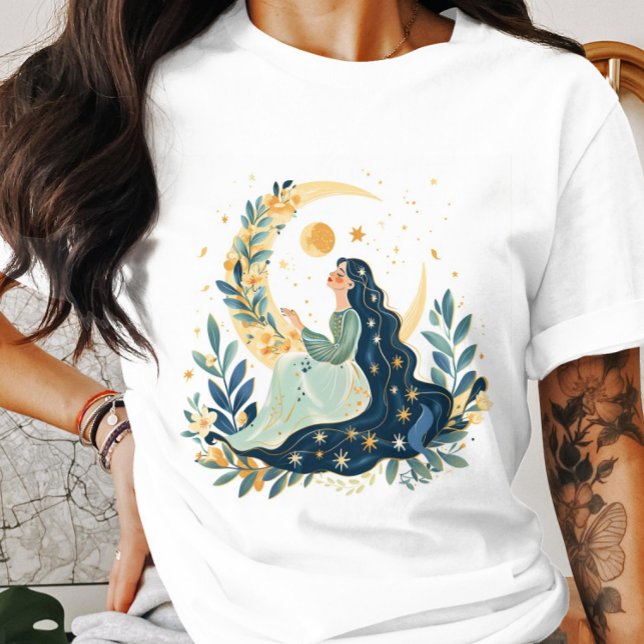 Boho Moon Maiden T-Shirt (Creator Uploaded)
