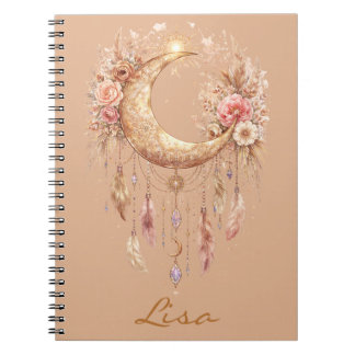 Boho Moon Mystical Vibe Notebook