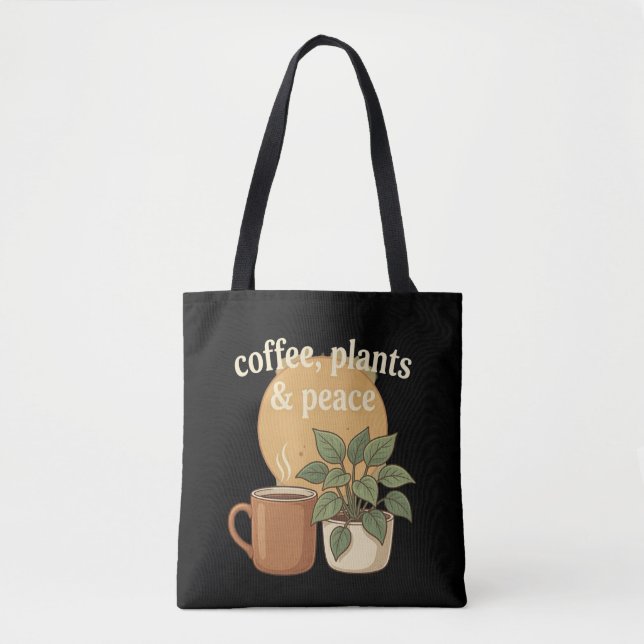Boho Morning Routine SVG Tote Bag (Front)