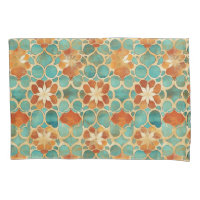 Boho Moroccan Turquoise and Terracotta Floral