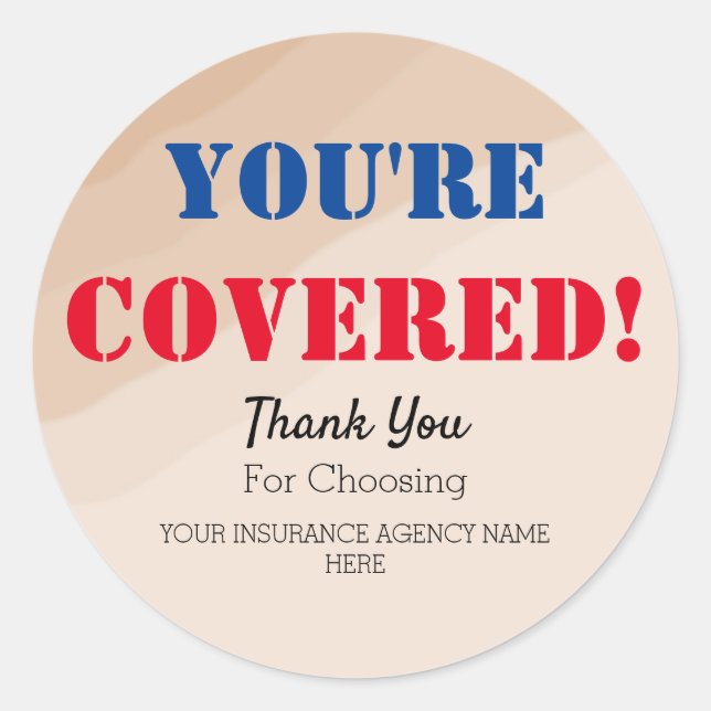 Boho Mortgage / Insurance Thank You Sticker (Front)