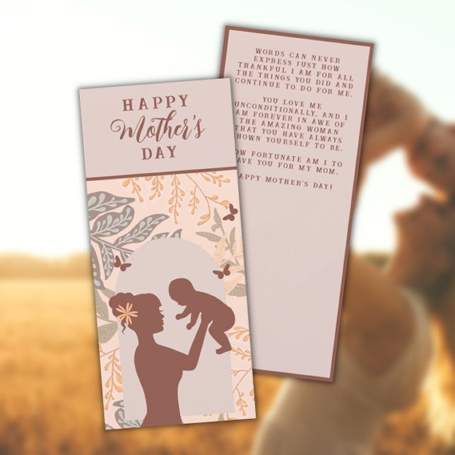 Boho Mother's Day Card (Rust/Peach) (Creator Uploaded)