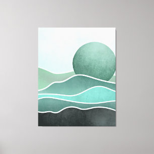 Boho mountain canvas print