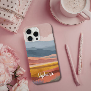 Boho Mountains Landscape Colourful Dreamy iPhone 15 Pro Max Case