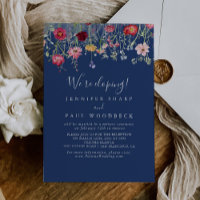 Boho Multicolor Wildflower Elopement Reception