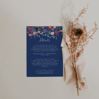 Boho Multicolor Wildflower Wedding Details