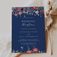 Boho Multicolor Wildflower Wedding Reception
