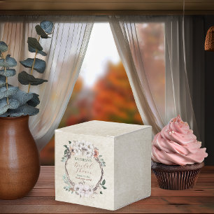 Boho Muted Fall Floral Bridal Shower Favour Box