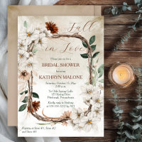 Boho Muted Fall Floral Fall in Love Bridal Shower