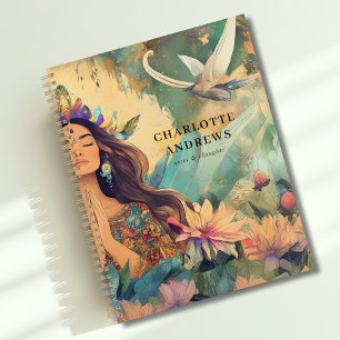 Boho Mystic Spiritual Woman Illustration  Planner