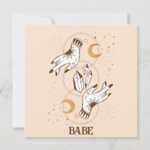 Boho Mystic Tarot Celestial Bachelorette    Invitation