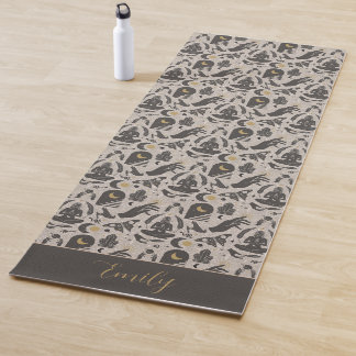 Boho Mystical Zen Celestial Pattern Yoga Mat
