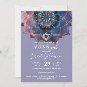 Boho Nebula Mandala  Invitation