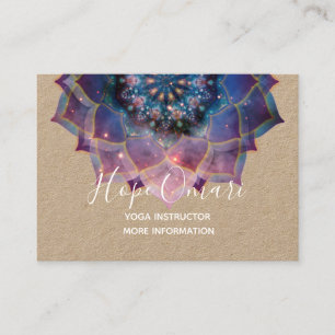 Boho Nebula Mandala, Mystical Business Card