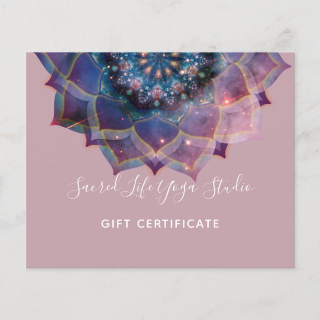 Boho Nebula Mandala, Mystical Flyer (Front)