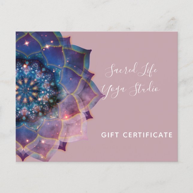Boho Nebula Mandala, Mystical Flyer (Front)