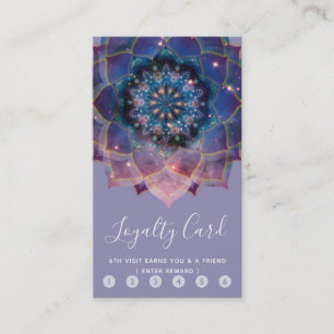 Boho Nebula Mandala, Mystical Loyalty Card