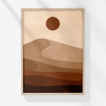 Boho Neutral Abstract Landscape Desert Wall Art<br><div class="desc">Transform your space with the serene beauty of the "Boho Neutral Abstract Landscape Desert Wall Art." This striking piece features a captivating abstract desert landscape, with colours transitioning from rich dark coffee brown through warm terracotta to soft sand beige. The flowing, wavy forms evoke the gentle undulations of sand dunes,...</div>