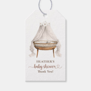 Boho Neutral Baby Shower Thank You Gift Tag