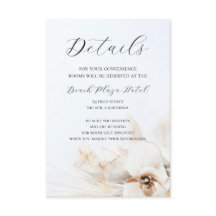 Boho Neutral Floral Details Card