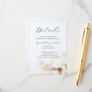 Boho Neutral Floral Details Card