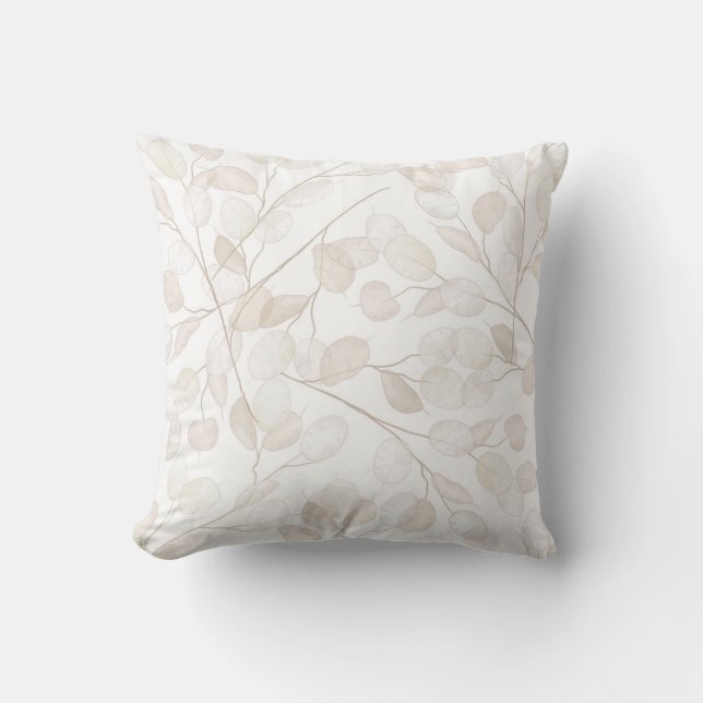 Boho Neutral Lunaria Cushion (Front)