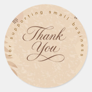 Boho Neutral Modern Small Business Sticker