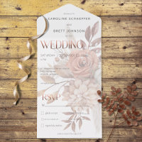 Boho Neutral Soft Focus Autumn Bouquet Dinner