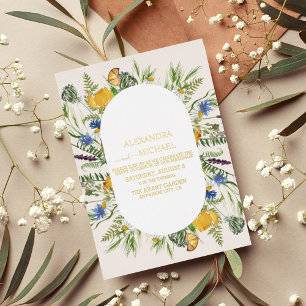 Boho Neutral Watercolor Wildflower Wedding Foil I