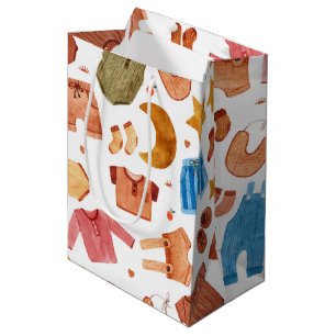 Boho Newborn Baby Clothes  Medium Gift Bag