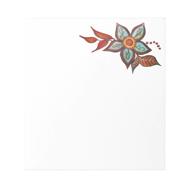 Boho Notebook Notepad (Front)