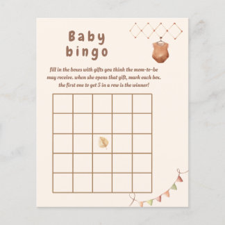 Boho nursery Baby bingo game.