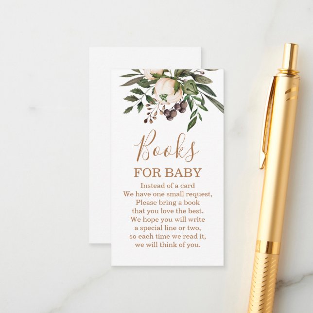 Boho Nursery books for baby Enclosure Card (Front/Back In Situ)